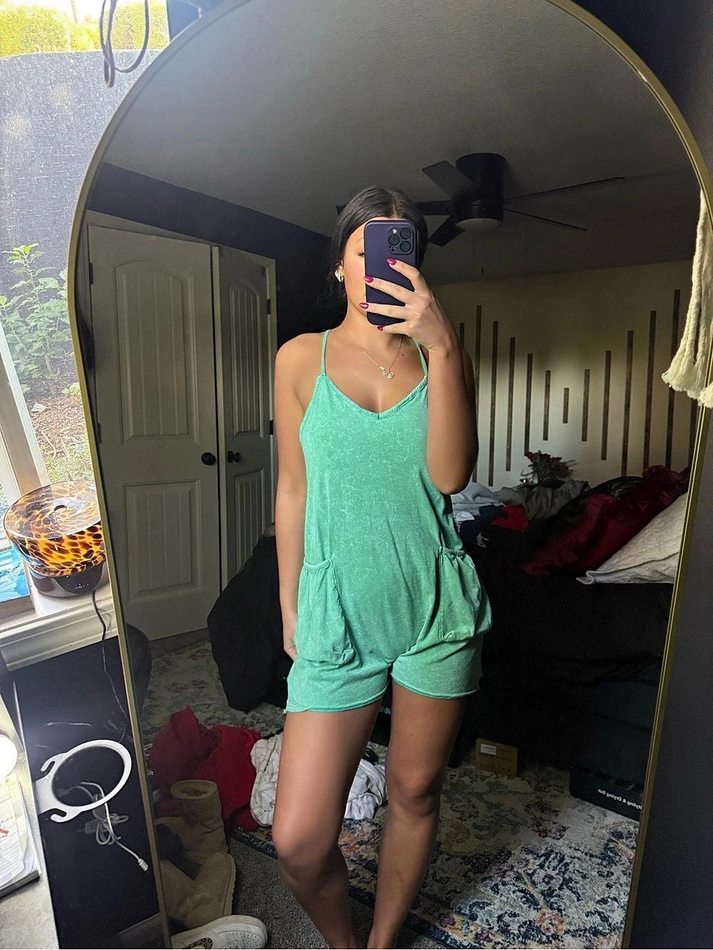 Movement Hot Shot Romper Green - Picture 3 of 9